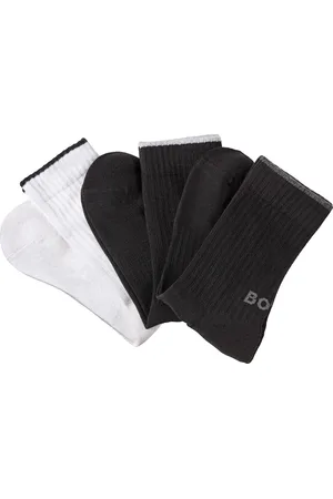 HUGO BOSS Businesssocken »3PQS Rib Logo Bam«, (Packung, 3 Paar), mit Kontraststreifen