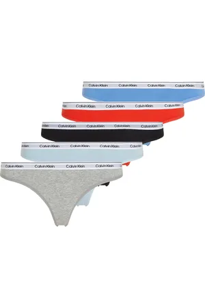 Calvin Klein String »5 PACK THONG (LOW-RISE)«, (Packung, 5 St., 5er-Pack), mit Logobund