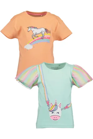 Blue Seven T-Shirt » Mädchen T-Shirts 2er Set Rundhals Kurzarm Sommer«, (2 tlg.)