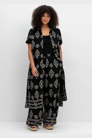 Sheego Longbluse »Longbluse mit Ornamentdruck, extralang«