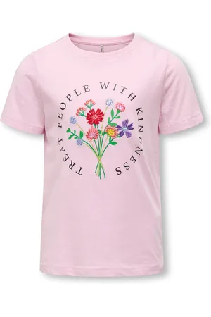 ONLY Kurzarmshirt »KOGEMMA REG S/S FLOWER TOP BOX JRS«