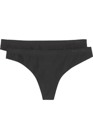 Marc O’ Polo Stringtanga »Second Skin«, (2er Pack), mit Logo-Schriftzug im Gummibund
