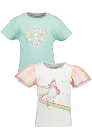 Blue Seven T-Shirt » Mädchen T-Shirts 2er Set Rundhals Kurzarm Sommer«, (2 tlg.)