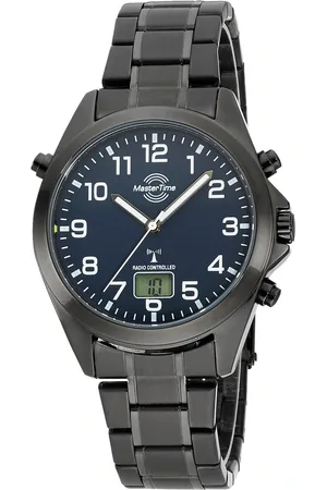 Master Time Funkuhr »Specialist«, Armbanduhr, Quarzuhr, Herrenuhr, Datum, Leuchtzeiger