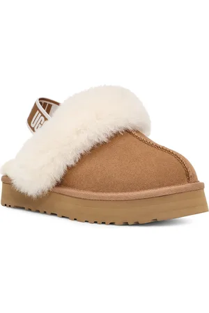 UGG Hausschuh »Funkette«, Plateau Clog, Mule, Hausschuh mit elastischem Fersen-Strap