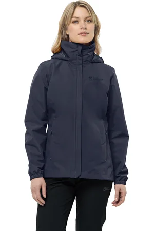 Jack Wolfskin Funktionsjacke »STORMY POINT 2L JKT W«, mit Kapuze, mit verstaubarer Kapuze, wasserdicht, atmungsaktiv und winddicht