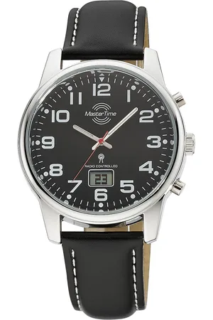 Master Time Funkuhr »Super Power«, Armbanduhr, Quarzuhr, Herrenuhr, Datum, Leuchtzeiger