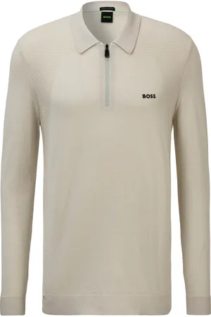 HUGO BOSS Strickpullover »Momentum_Lite_PL24«, mit Reißverschluss am Kragen