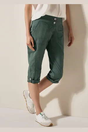 CECIL Caprihose »Style New York«, mit Knopfdetails am Bund