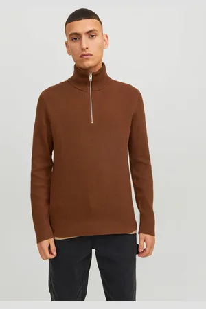 JACK & JONES Stehkragenpullover »JPRCCPERFECT KNIT HALF ZIP SN«