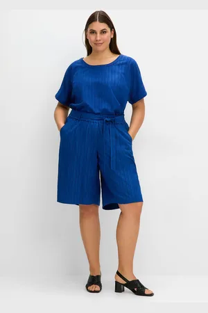 Sheego Bermudas »Bermudas in Struktur-Qualität, mit Schlupfbund«