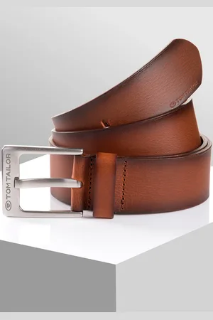 TOM TAILOR Ledergürtel »TTCALVINPLUS«, 4 cm breiter Herrengürtel, Casual und Jeans Look