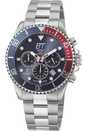 Ett Funkchronograph »Professional«, Armbanduhr, Herrenuhr, Stoppfunktion, Datum, Solar, Edelstahlarmband