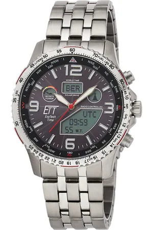 Ett Funkchronograph »Professional World Timer«, Armbanduhr, Herrenuhr, Solar, Titan, Datum, Stoppfunktion
