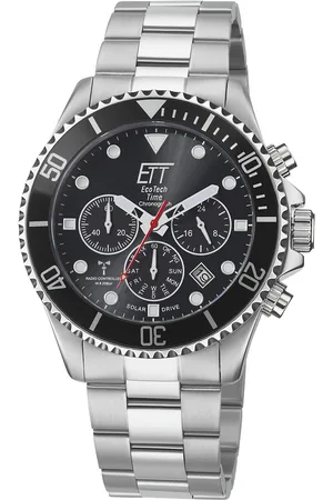 Ett Funkchronograph »Professional«, Armbanduhr, Herrenuhr, Stoppfunktion, Datum, Solar, Edelstahlarmband