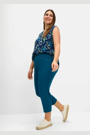 Sheego 7/8-Hose »Schmale 7/8-Hose mit Gummibund, aus elastischem Twill«
