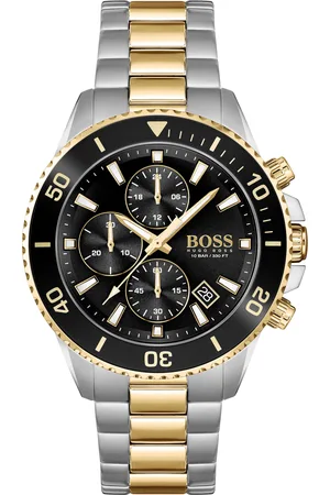 HUGO BOSS Chronograph »ADMIRAL«, Quarzuhr, Herrenuhr, Armbanduhr, Stoppfunktion, Edelstahlarmband