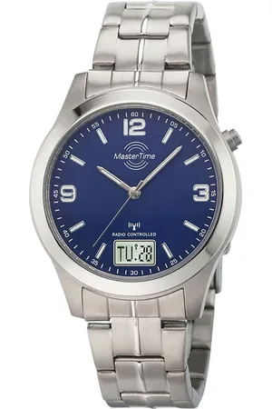 Master Time Funkuhr, Armbanduhr, Quarzuhr, Herrenuhr, Titan, Datum