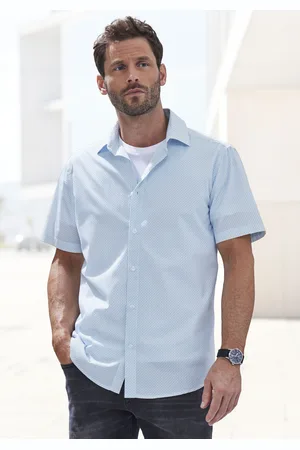 H.I.S Kurzarmhemd »Regular fit«, allover bedruckt aus reiner Baumwolle