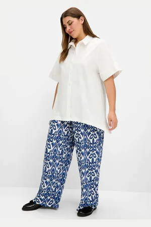 Sheego Stoffhose »Hose mit Teilgummibund«