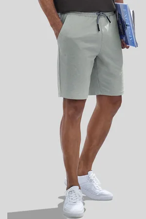 john devin Sweatshorts »weit geschnitten«, in Melange-Optik aus Baumwoll-Mix