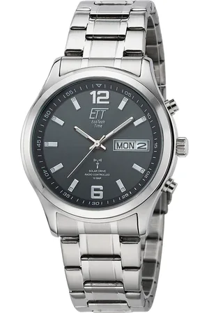 Ett Funkuhr »Gobi«, Armbanduhr, Herrenuhr, Datum, Solar, Edelstahlarmband