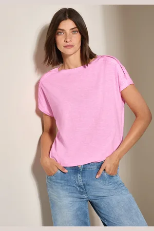 CECIL T-Shirt, mit Knopfdetail