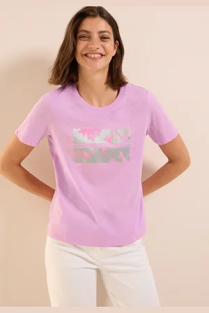 CECIL T-Shirt, mit Folienprint
