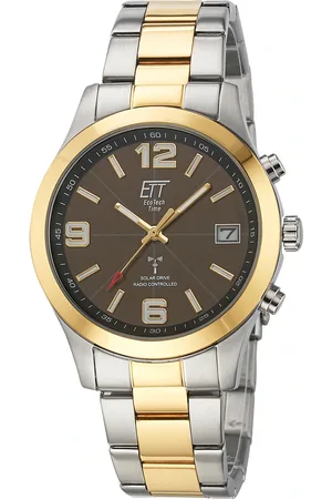Ett Funkuhr »Gobi«, Armbanduhr, Herrenuhr, Datum, Solar, Edelstahlarmband