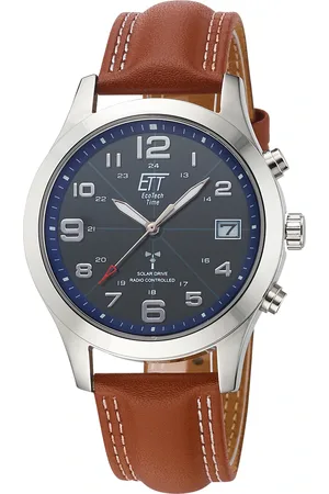 Ett Funkuhr »Gobi«, Armbanduhr, Herrenuhr, Datum, Solar, Lederarmband