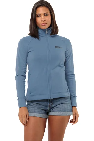 Jack Wolfskin Fleecejacke »WALDSEE JKT W«, ohne Kapuze, mit Wollanteil