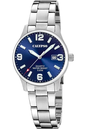 Calypso Quarzuhr »Basic«, Armbanduhr, Damenuhr, Edelstahlarmband, analog, Tag