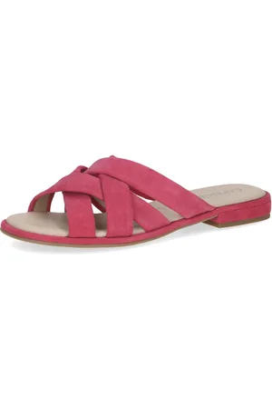Caprice Pantolette, Blockabsatz, Sommerschuh, Schlupfschuh mit Kreuzbandage