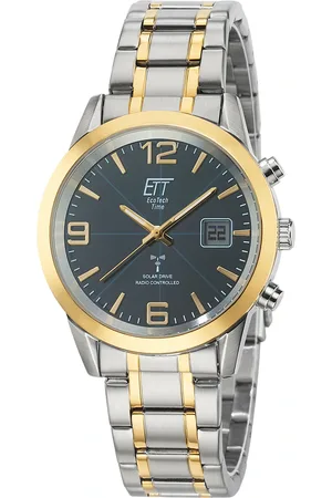 Ett Funkuhr »Basic«, Armbanduhr, Herrenuhr, Datum, Solar, Edelstahlarmband