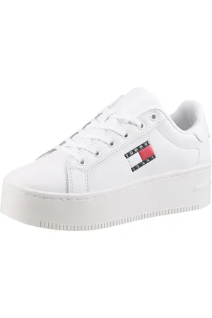 Tommy Hilfiger Plateausneaker »TJW FLATFORM SNEAKER«, Freiezeitschuh, Halbschuh, Schnürschuh mit Schaftrandpolsterung
