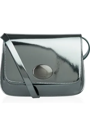Marc Cain Mini Bag »"Noble Neutrals"«, Schultertasche, Umhängetasche, Mini Bag im Metallic-Look