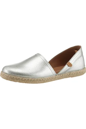 Verbenas Espadrille »CARMEN NUCLEO METAL«, Slipper, Sommerschuh, Strandschuh im Metallic Look