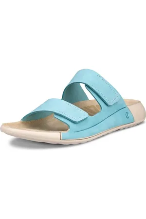 Ecco Pantolette »COZMO W«, Sommerschuh, Schlappen mit zwei Klettverschlussriemen