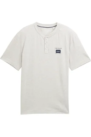 TOM TAILOR Henleyshirt, mit Logo-Label