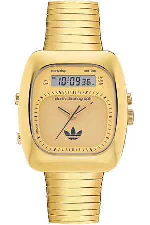 adidas Chronograph »RETRO WAVE THREE«, Armbanduhr, Herrenuhr, Damenuhr,Edelstahlarmband,Stoppfunktion,digital