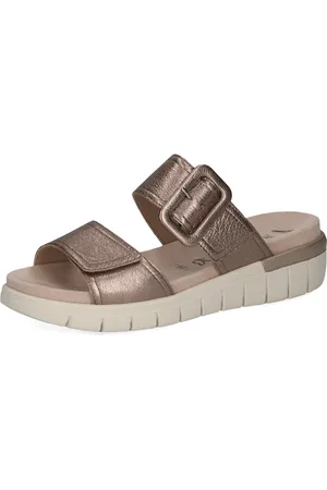 Caprice Pantolette, Keilabsatz, Sommerschuh in Komfortweite H (= sehr weit)