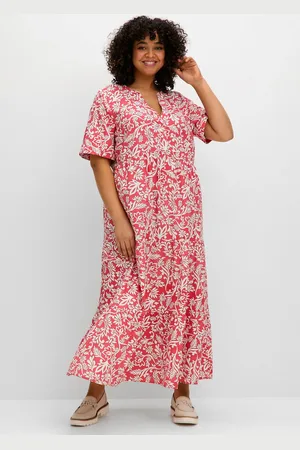 Sheego Maxikleid »Maxikleid mit grafischem Alloverprint«