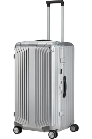 Samsonite Hartschalen-Trolley »LITE-BOX ALU TRUNK, verschiedene Größen und Farben«, 4 Rollen, Koffer groß Aufgabegepäck Reisegepäck TSA-Schloss