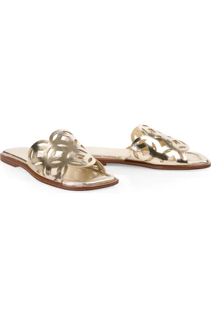 Marc Cain Pantolette »"Boho Hike"«, Slides, Sandale im Metallic Look