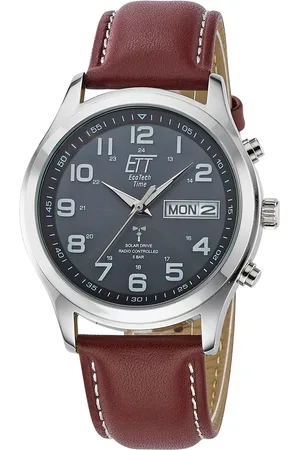 Ett Funkuhr »Gobi«, Armbanduhr, Herrenuhr, Datum, Solar, Lederarmband