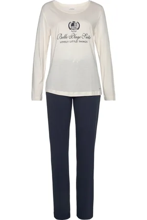 Lascana Pyjama, (2 tlg.), mit Flockdruck
