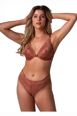 After Eden String »Mexy«, Florale Spitze, Riemchendetails