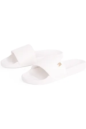 Tommy Hilfiger Pantolette »TH MONOGRAM POOLSIDE«, Bequemschuh, Sommerschuh, Schlupfschuh mit TH-Schmuckelement