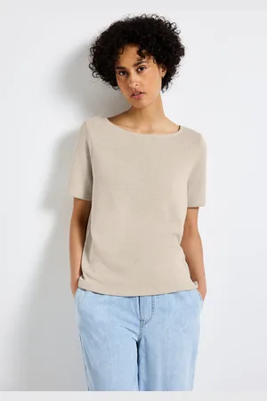 Street one T-Shirt, mit U-Boot Ausschnitt
