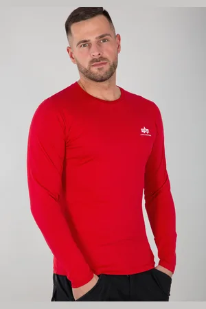 Alpha Industries Longsleeve » Men - Longsleeves Back Print Heavy LS«